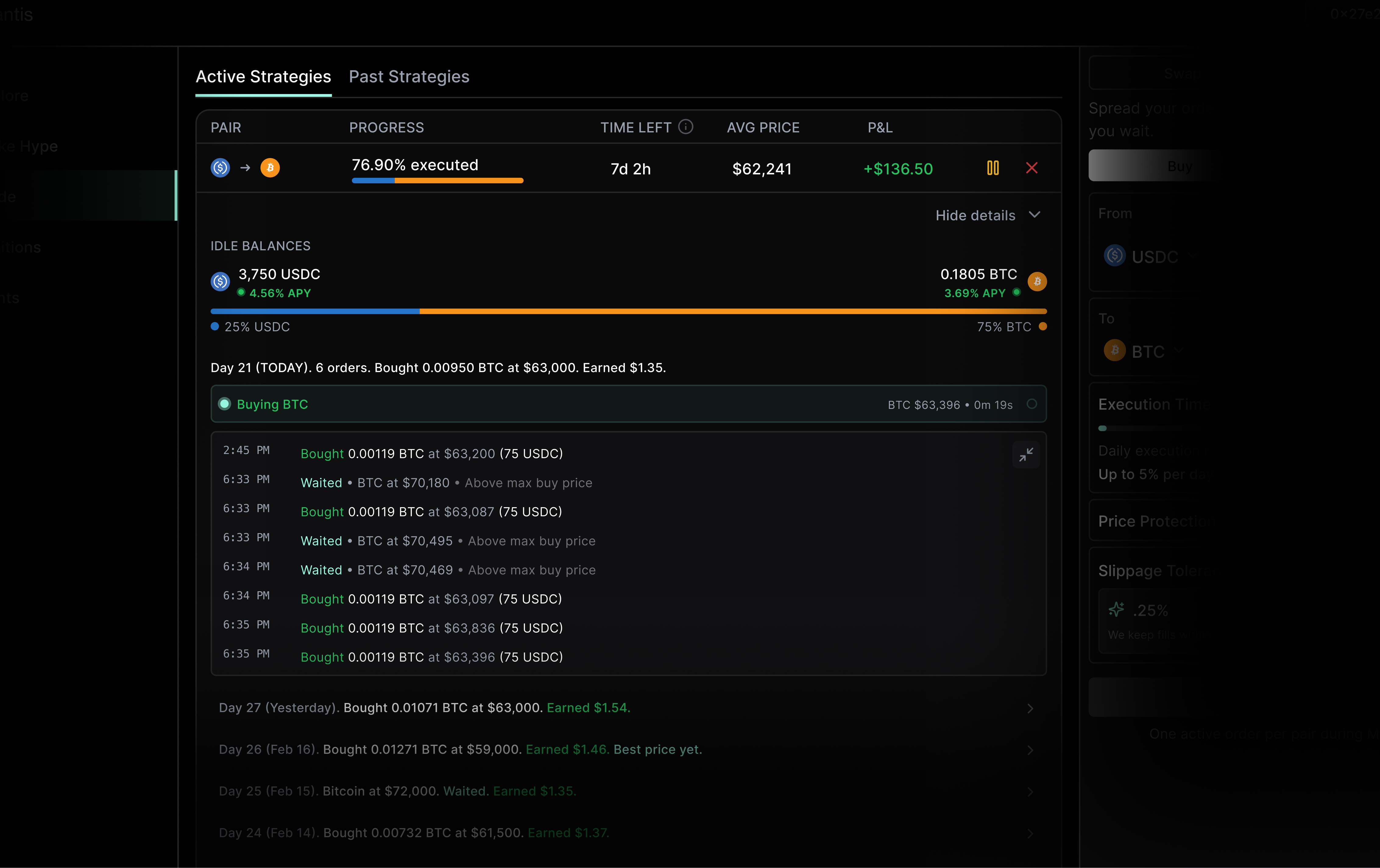 Full visibility and control interface